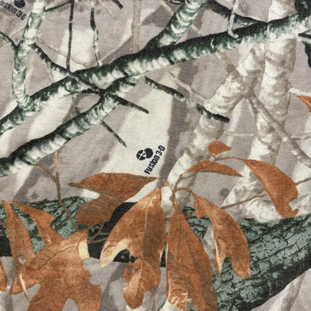 Outfitters Ridge‎ Camo T-shirt Mens 3XL Camouflage Fusion 3D Hunting Long Sleeve
